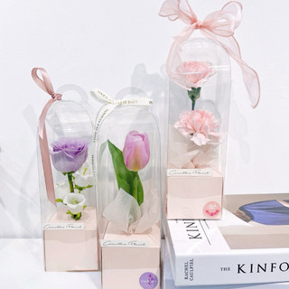 Hộp mika mini cắm hoa, đựng quà xinh xắn nhiều màu