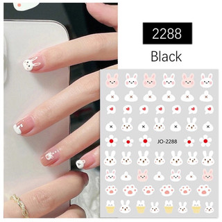 Sticker thỏ dán móng/ sticker dán móng hình thỏ