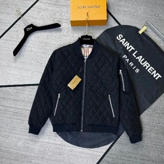 Áo Khoác Phao Nam 348 Màu Đen Trám Khóa Túi Trần Bông Thời Trang Nam Khoác Ngoài