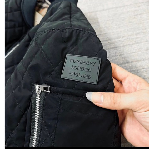 Áo Khoác Phao Nam 348 Màu Đen Trám Khóa Túi Trần Bông Thời Trang Nam Khoác Ngoài