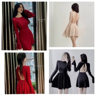Váy đầm ôm body nữ khoét eo cổ V tay ngắn thời trang 2021 phong cách sexy dễ thương -alohashop91