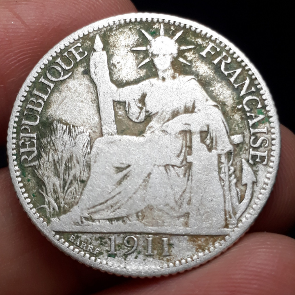 Đồng bạc cổ 20 cent hoa xoè 1911 - năm hiếm