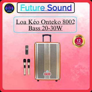 Loa kéo di động chính hãng Ontekco 8002 bass 20cm-1 loa treble công suất 30W