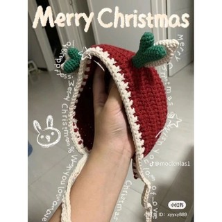 Mũ tuần lộc Noel bằng len handmade dễ thương