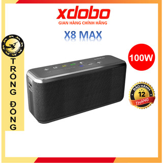 Loa bluetooth 5.0 di động xdobo x8 max công suất 100w, chống nước ipx5, hỗ trợ eq, thẻ tf cổng aux - chính hãng