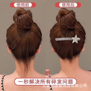 Lược cài tóc vô hình, bờm nửa đầu đính đá ngôi sao năm cánh cho nữ