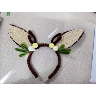 Bờm kẹp tóc noel handmade kẽm nhung