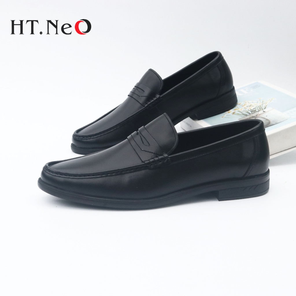 Giày nam công sở - Giày mọi nam HT.NEO da bò êm mềm ,Thiết kế đơn giản ,Kiểu dáng trẻ trung ,nam tính GM82