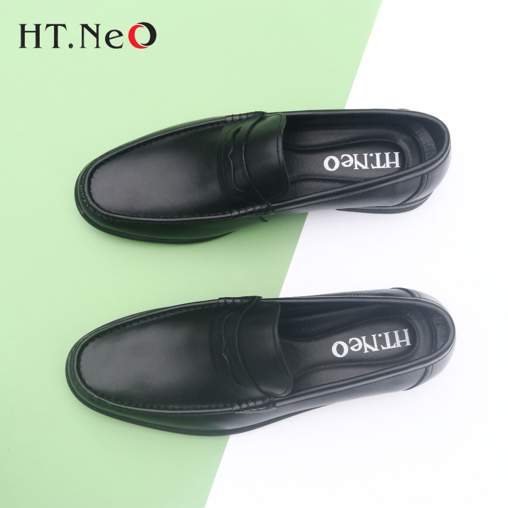 Giày nam công sở - Giày mọi nam HT.NEO da bò êm mềm ,Thiết kế đơn giản ,Kiểu dáng trẻ trung ,nam tính GM82