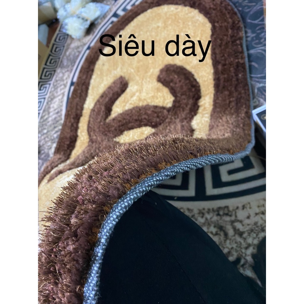 Thảm lót sàn, trải sàn phòng ngủ CAO CẤP thảm trải chân giường hình quạt 70cm*140cm