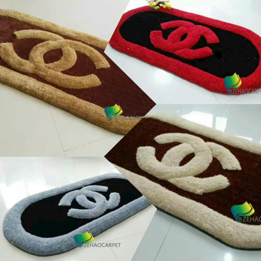 Thảm lót sàn, trải sàn phòng ngủ CAO CẤP thảm trải chân giường hình quạt 70cm*140cm