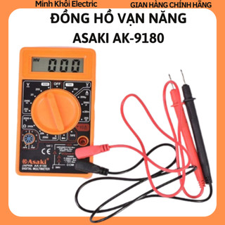 Đồng hồ vạn năng Asaki AK-9180,đồng hồ điện tử Asaki AK-9180,máy đo vạn năng, đo điện,đồng hồ đa năng đo điện trở,đồng