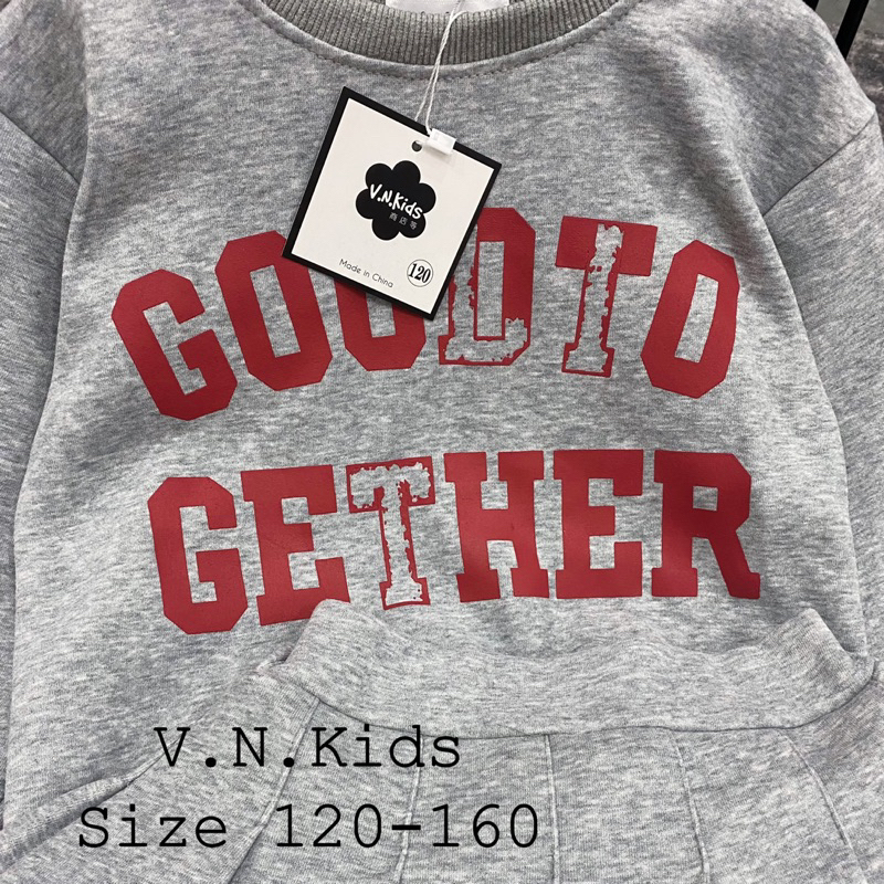 Set váy nỉ GOODTO GETHER cho Bé size đại 19kg - 45kg