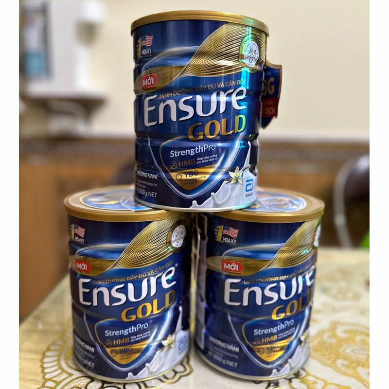 Combo 4 lon ensure vani mẫu mới 850g