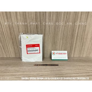 Tem chử SPECIAL EDITION ( ốp sườn AB đời 21 ) bản Đặc Biệt ( 1 Lá )