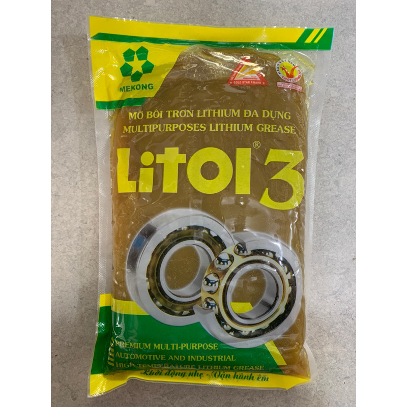 Mỡ bịt Litol hàng Việt Nam chất lượng cao - Mỡ chịu nhiệt - Mỡ Mekong - 800gr