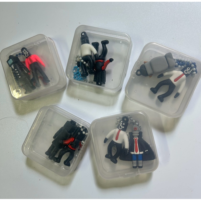 Combo 2hộp mô hình Toillet ,gấu dâu,nonel mỗi hộp 2c