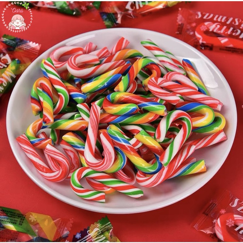 Kẹo gậy Ông Già Noel mini quà Giáng Sinh cho bé | Ăn vặt trẻ em ngon rẻ