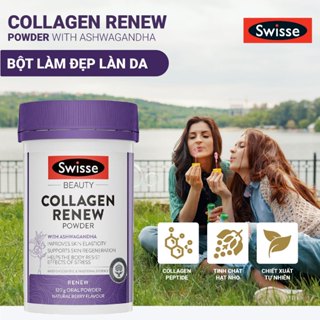 Bổ sung collagen dạng bột Swisse Collagen Renew Powder hỗ trợ làm đẹp da