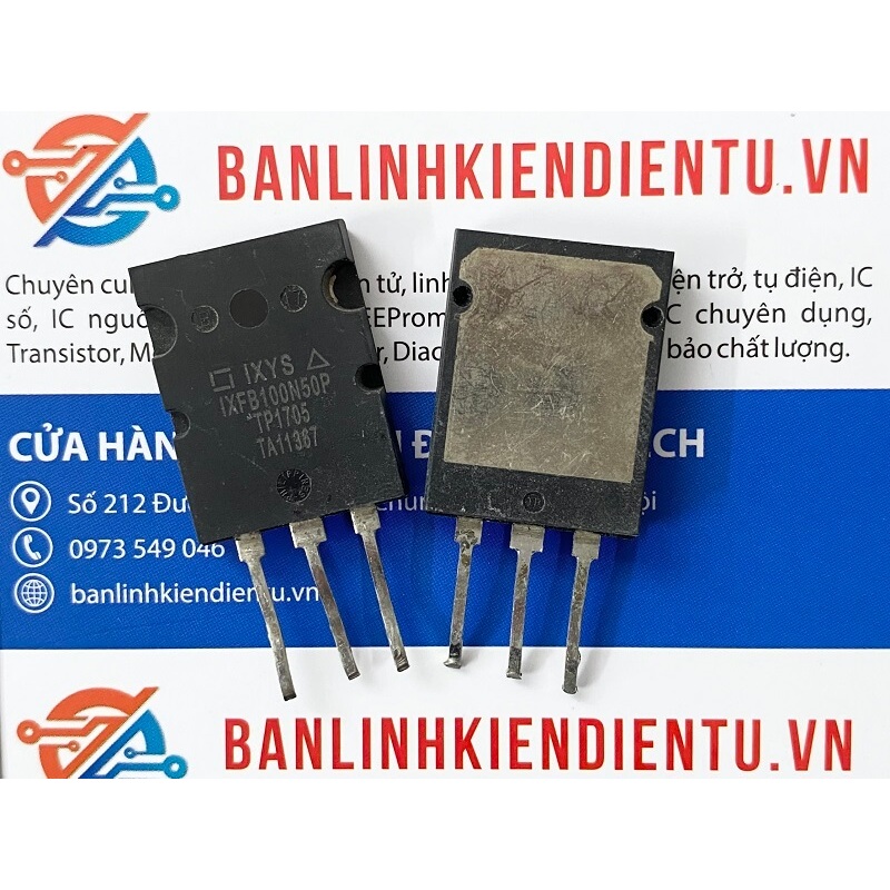 IXFB100N50P 100N50P Mosfet kênh N 100A 500V TO-3P Tháo Máy