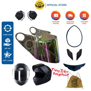 Phụ Kiện, Kính Mũ Bảo Hiểm Fullface Royal M136, ASIA MT136 (Phụ Kiện Thay Thế)