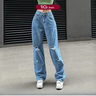 Quần Jean Ống Rộng Nữ Cao Cấp Hack Dáng Tiqi Jeans B2-1941