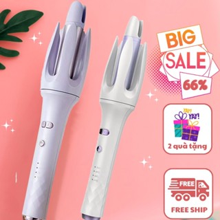 Máy Uốn Tóc Xoăn Tự Động FAERS PLUS Xoay 360 Độ Trục 28mm Phiên Bản Cao Cấp, Máy Làm Xoăn Tạo Kiểu Tóc Vỏ Gốm Bảo Vệ Tóc