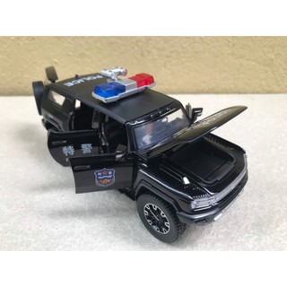 Mô hình xe police hummer suv 1:32
