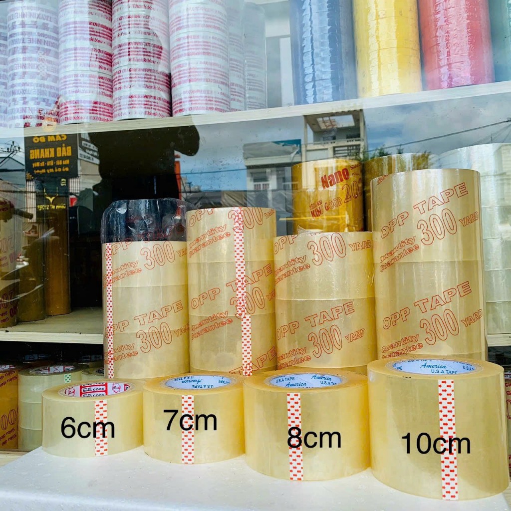 Cuộn băng keo bản rộng 10cm 300yard KEOAP555