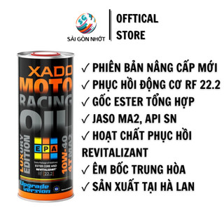 [BẢN V3 RF 22.2] Dầu nhớt Tổng Hợp Xado Racing Oil 10w40 1L