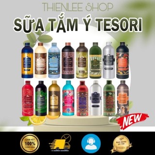 Sữa Tắm Hương Nước Hoa Ý 500ml- Tesori D'oriente 500ml - 16 Màu Mùi