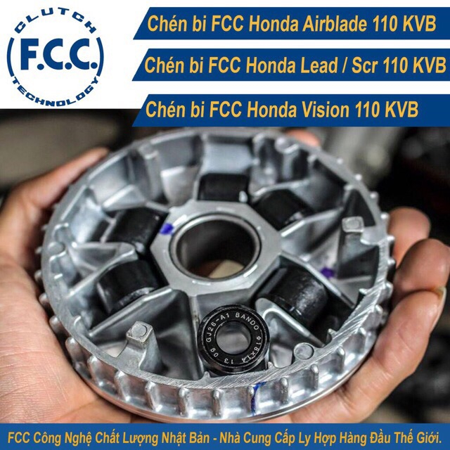Bộ côn Honda lead 110 /scr chính hãng fcc / bộ nồi Honda lead..