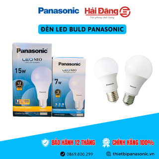 Bóng đèn led bulb tròn panasonic đuôi e27 - công suất 7w, 9w, 12w, 15w - ánh sáng trắng, vàng
