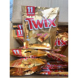  Thanh Bánh Quy Twix Phủ Socola Sữa & Caramen Túi 11 Thanh  159g  