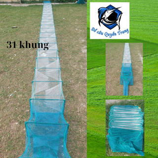 Lưới Lồng Bát quái 31 khung hiệu Đại Bàng,Lú Đại Bàng dài 9m2 bắt tôm cá-Đồ Câu Quyền Trang