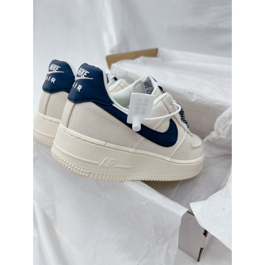 Giày Thể Thao Nam Nữ Thắng Giày AF1 Thêu Xanh Than