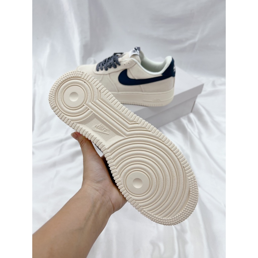 Giày Thể Thao Nam Nữ Thắng Giày AF1 Thêu Xanh Than