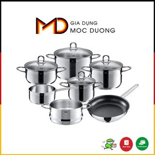 Bộ nồi Silit Diamant 7 món, đáy 3 lớp, chất liệu thép không gỉ [HÀNG CHÍNH HÃNG]