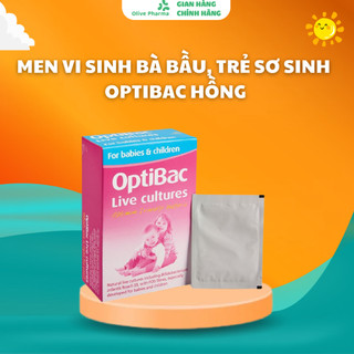 Men Vi Sinh Optibac Hồng Cho Bà Bầu, Trẻ Sơ Sinh hộp 30 gói Chuẩn UK Anh Quốc