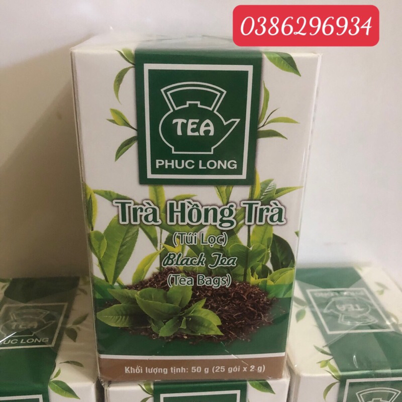 Trà Phúc Long Túi Lọc Đủ Vị 50g : Hương Vải, Đào,Trà Lài, Olong, Hoa Hồng, Sen, Hồng Trà