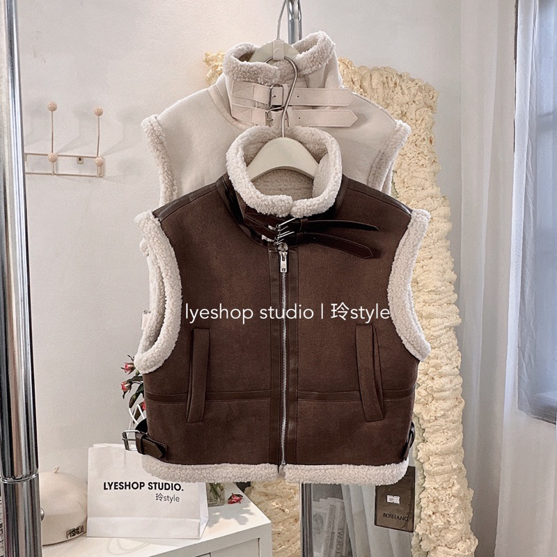 GILE DA LỘN LÓT LÔNG DÁNG CROPTOP