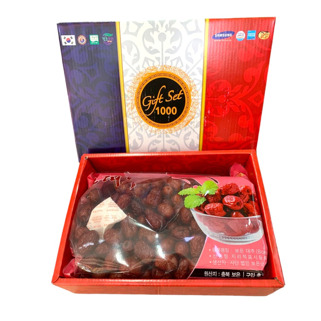 Táo đỏ sấy khô Gift hàn quốc 1kg riêng táo và 1.2kg cả bao bì