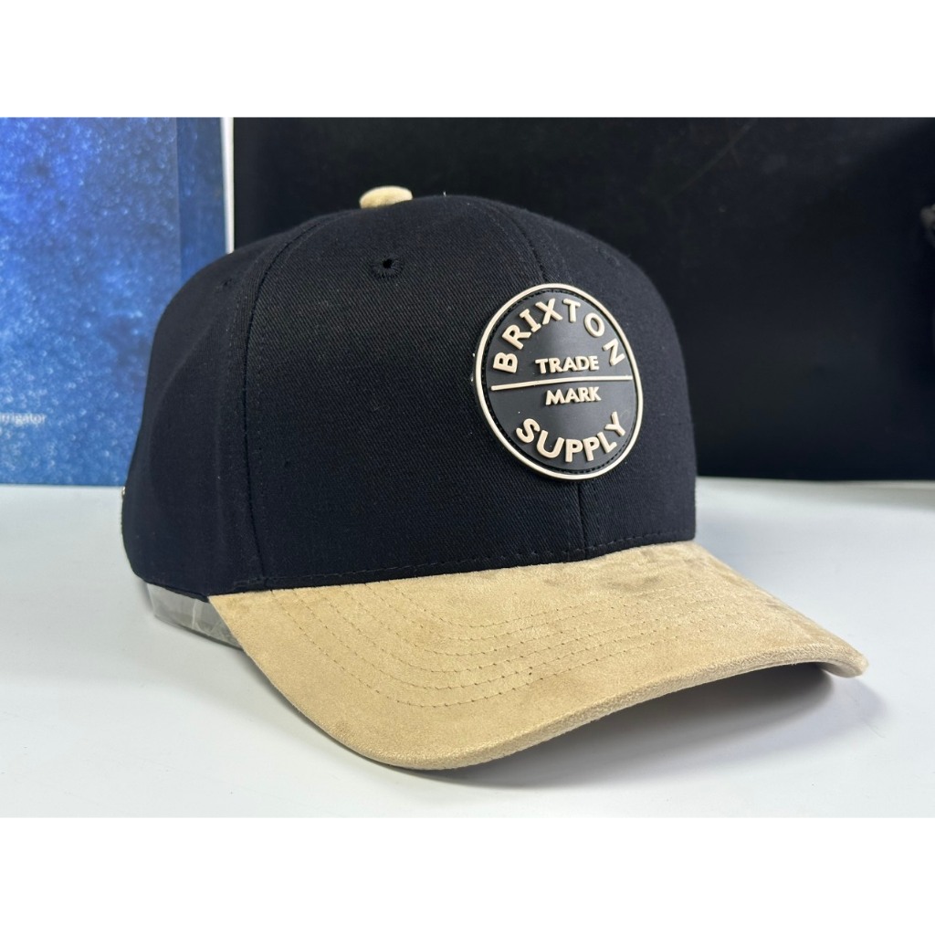 Mũ lưỡi trai, nón kết nam nữ phối da lộn Brixton Supply thời trang phong cách, M227