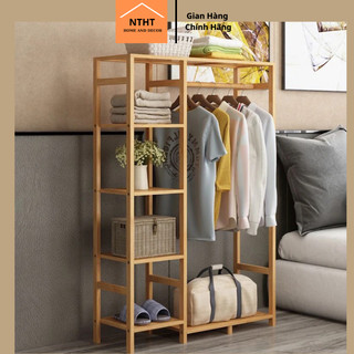 Tủ treo quần áo 2 ngăn gỗ thông nhập khẩu không mối mọt KT D100 x C150 x R35