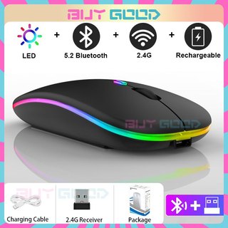 Chuột Bluetooth Không Dây Máy Tính TEKKIN Có Thể Sạc Lại Click Không Gây Tiếng Ồn Kết Nối Tín Hiệu Trong Phạm Vi 10m