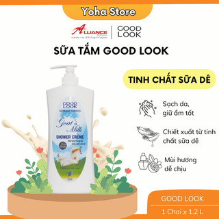 [Kèm quà] Sữa tắm trắng da, dưỡng ẩm Good Look 1,2 Lít - Shower Creme 1.2L
