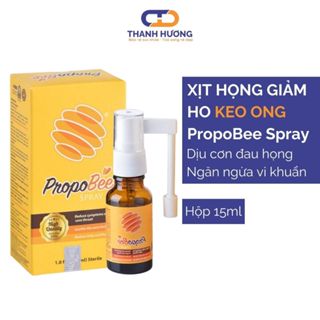 Xịt giảm ho Propobee Spray keo Ong hạ nhiệt miệng, giảm viêm họng dạng xịt 360 độ - Chai 15ml