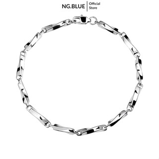 Vòng tay lắc tay nam nữ bạc đẹp cuban thép titan không gỉ dày 3mm dây mắt xích to cá tính phụ kiện thời trang Hàn Quốc