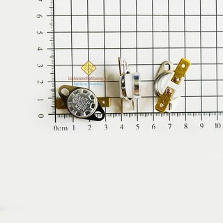 10 chiếc relay nhiệt KSD301 260 độ 10A 250V chân đồng vỏ sứ thường đóng