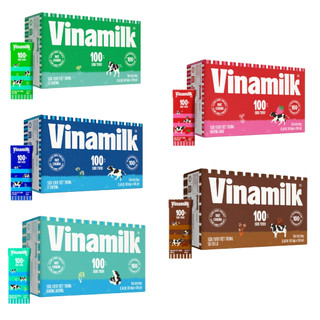 THÙNG SỮA TƯƠI TIỆT TRÙNG VINAMILK 100% 48 HỘP x 180ML